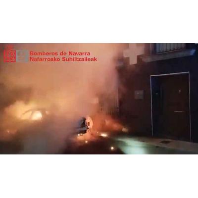Arde un vehículo en Buñuel esta madrugada