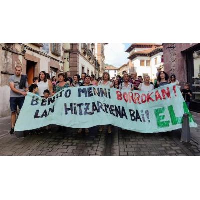 La plantilla de Benito Menni de Elizondo amplía la huelga un mes