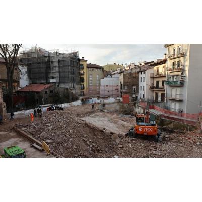 La nueva plaza de Navarrería, pendiente del estudio arqueológico