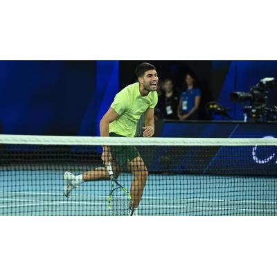 Alcaraz se divierte en Australia en el novedoso 'One Point Slam'