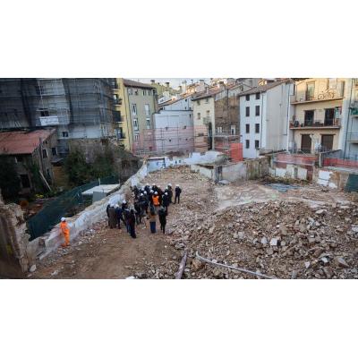El solar del casco viejo de Pamplona que podría convertirse en un sitio arqueológico para nuevas investigaciones