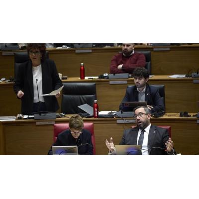 Fotos del pleno del Parlamento de Navarra (jueves 15 de enero de 2026)