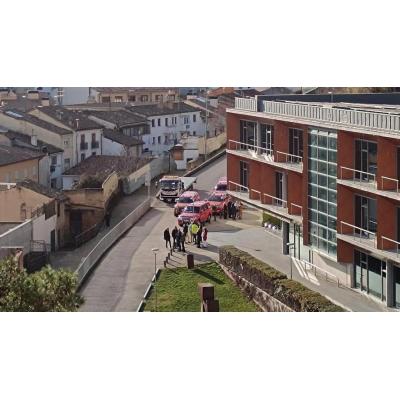Un incendio en un vehículo desaloja la sede de la Mancomunidad de Montejurra en Estella