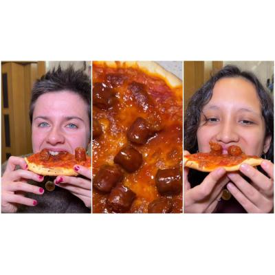 La pizza inspirada en Navarra y creada por dos influencers que hace la boca agua: "Es un espectáculo"