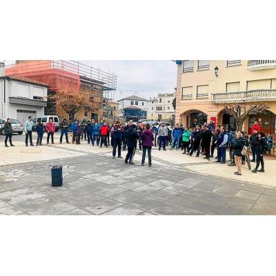 Protesta contra la plantas térmicas en Oteiza