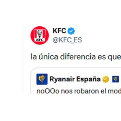 Ryanair y KFC se enzarzan en las redes: "Nosotros no estafamos a la gente"