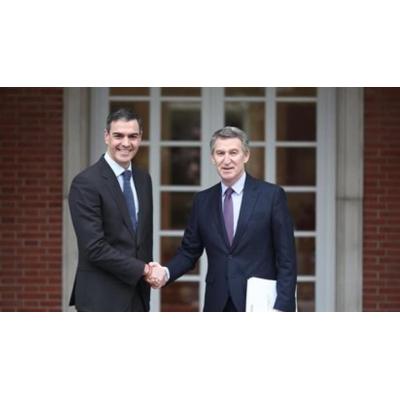 Sánchez y Feijóo se reúnen este lunes en Moncloa para hablar de Ucrania y la política de defensa