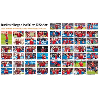 Budimir llega a los 50 goles en El Sadar