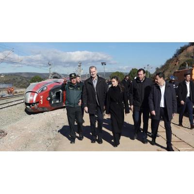 Los Reyes expresan su solidaridad a los familiares de las víctimas del accidente de Adamuz