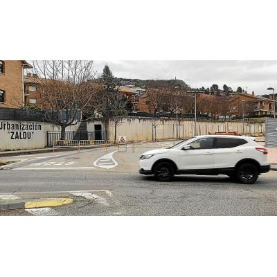 Corte en la entrada a Estella por Zaldu