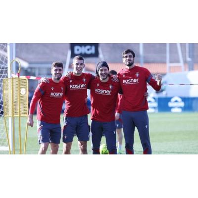 Osasuna se prepara en Tajonar a dos días del partido en Vallecas