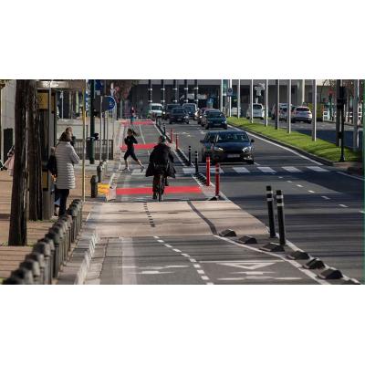 Herido un ciclista de 15 años en un atropello en Pamplona