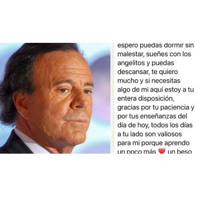 Julio Iglesias publica mensajes de WhatsApp de sus empleadas para demostrar su inocencia