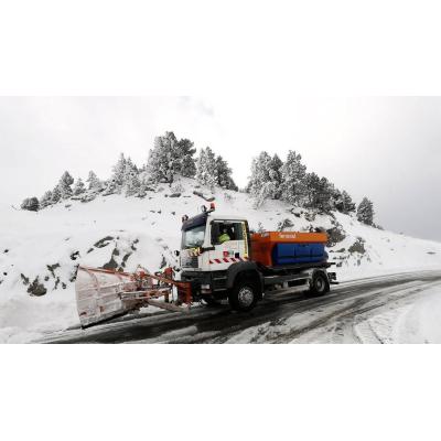 Cortada la NA-137 en El Ferial por la presencia de nieve