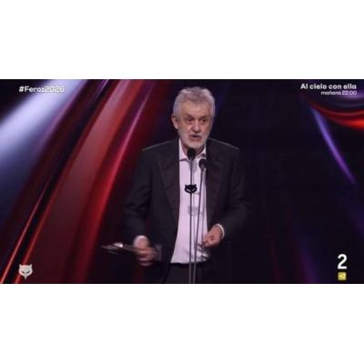 José Ramón Soroiz, protagonista de los Premios Feroz con su discurso en euskera