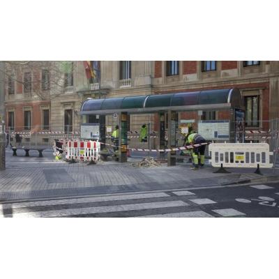 Obras, calles cortadas y restricciones de tráfico hoy en Pamplona