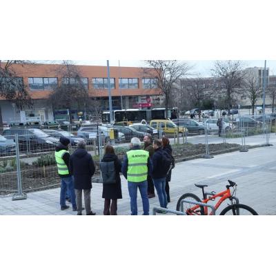 Visita a las obras de la avenida de Gipuzkoa
