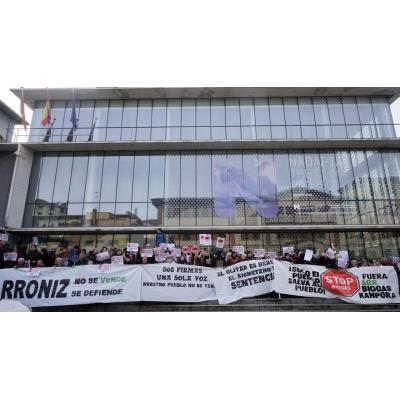 Prosigue la movilización de Arróniz contra las planta de biogás