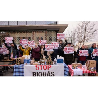 Arróniz lleva a Pamplona su movilización contra la planta de biogás