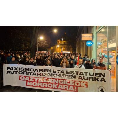 Los proetarras toman las calles de Pamplona y exigen la demolición de los Caídos: "Vamos a plantar cara"