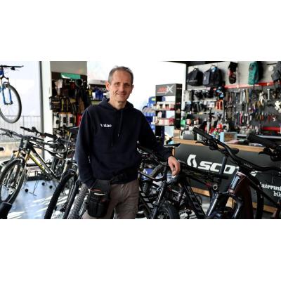 El sueño de Aitor por una tienda de bicicletas que lleva ya más de 15 años en Tafalla