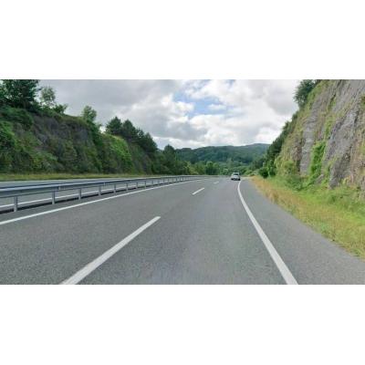 Un herido en un accidente con vuelco en la A-15 a la altura de Lekunberri