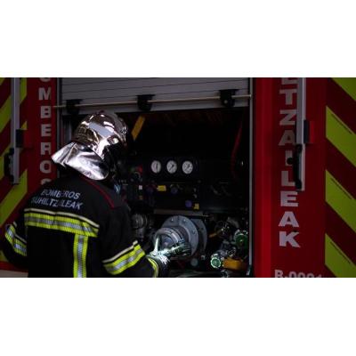 Dos trasladados por inhalación de humo en un incendio en Lodosa