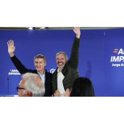 Sánchez y Feijóo pugnan en Aragón por hacerse con el voto útil para frenar a Vox