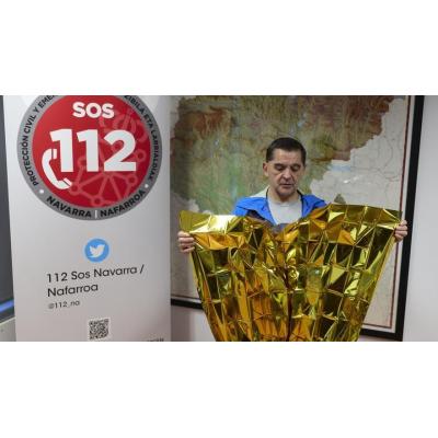 Fotos de la presentación de la campaña 'Una manta en la mochila'