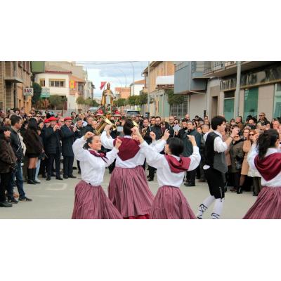 Fotos de la procesión de San Blas en Ribaforada