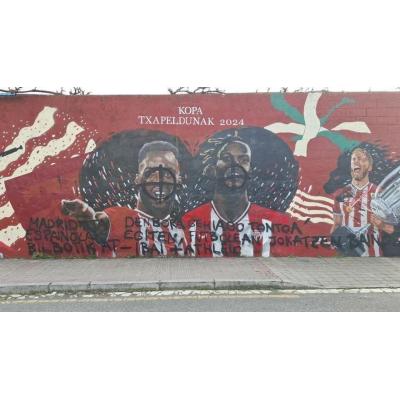 El mural de los hermanos Williams aparece vandalizado por tercera vez: "Madridistas españoles"