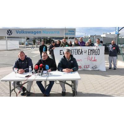 ELA, LAB y CGT acusan a Volkswagen Navarra de coaccionar a Inspección de Trabajo
