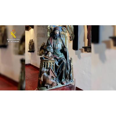 Recuperada en Italia una talla del siglo XV, robada en 1979 en Astudillo (Palencia)