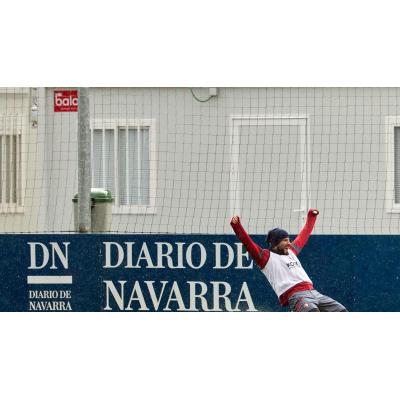 Fotos del entrenamiento de Osasuna pasado por agua este jueves 5 de febrero