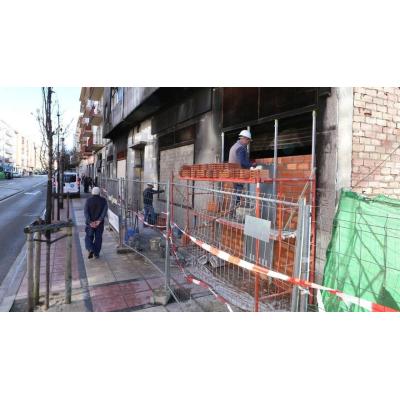Las obras del paseo de Sarasate se centran en la renovación de redes en la parte más próxima a Yanguas y Miranda