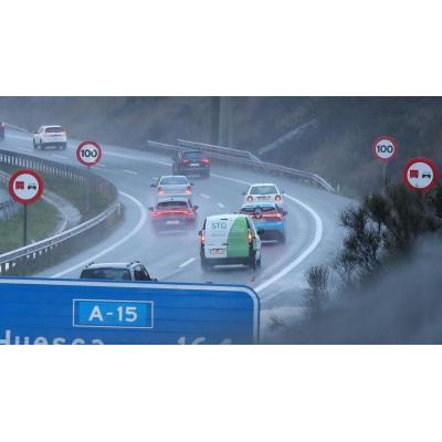 Finaliza la señalización de la Ronda Oeste de Pamplona y entra en vigor la limitación a 100 km/h