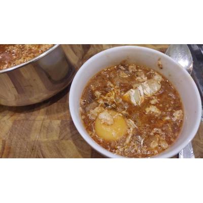 Menú fin de semana: croquetas, zurrukutuna y tarta de crepes con frambuesas