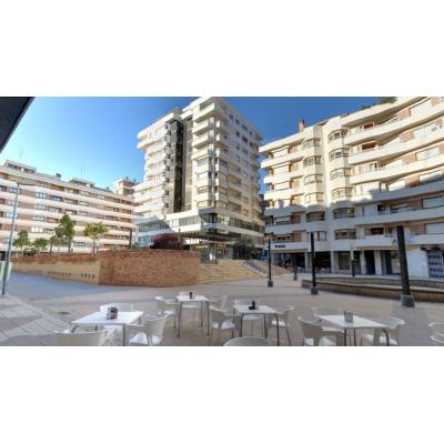 La transitada plaza de una localidad navarra que cambiará sus accesos a partir de este lunes