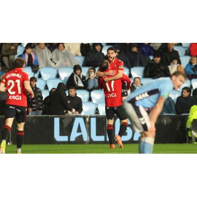 Osasuna se sobrepone a un penalti injusto y sigue su escalada en la tabla ante el Celta
