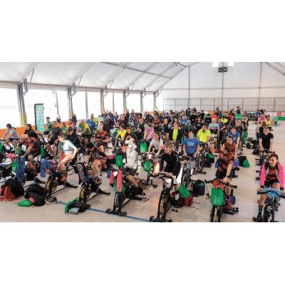 Tudela pedalea contra el cáncer
