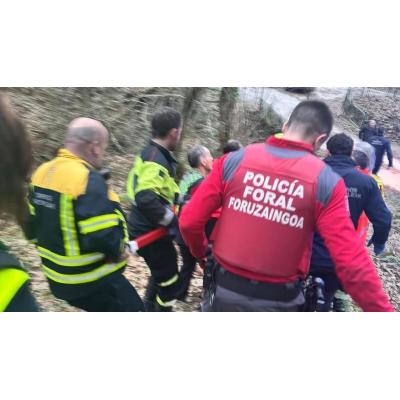 Atendido un varón de 69 años por un posible infarto en la Cascada de Oinaska