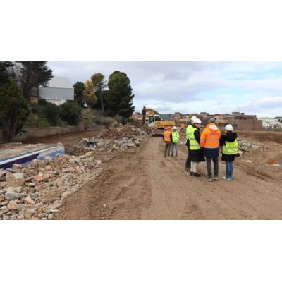Empiezan las obras de la nueva zona verde Ciudad de Tudela