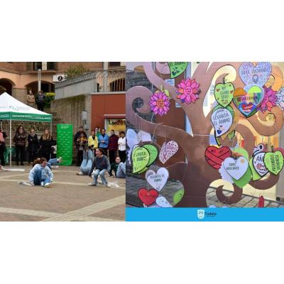 Mensajes de esperanza y apoyo en Tudela por el Día Mundial contra el Cáncer