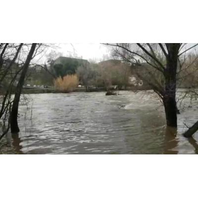 Vídeo de la crecida del Arga en la Magdalena