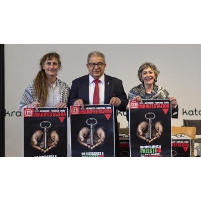 Yala Nafarroa convoca manifestación el 21 de febrero para no olvidar al pueblo palestino