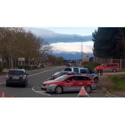 Se cambian de asiento a 50 metros de un control en Tudela y no sale bien: positivo en cocaína y THC, y marihuana intervenida