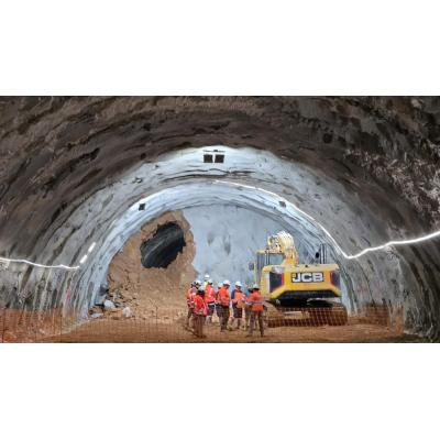 Conectadas las bocas del túnel de Murugain en las obras del corredor ferroviario de alta velocidad en Navarra