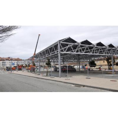 El Parking Solar de Tafalla entra en su fase final y estará terminado el 21 de febrero