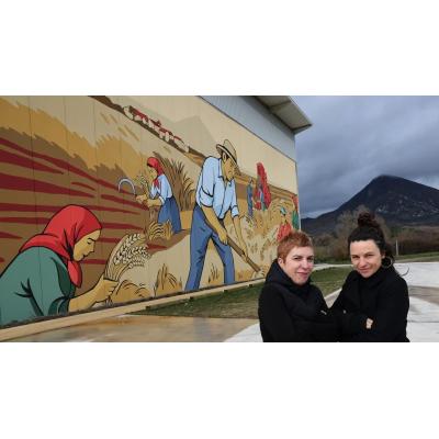 Mural con historia en Salinas de Ibargoiti