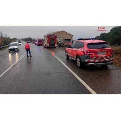 Muere un hombre en Navarra tras perder el control de su coche y chocar contra una casa